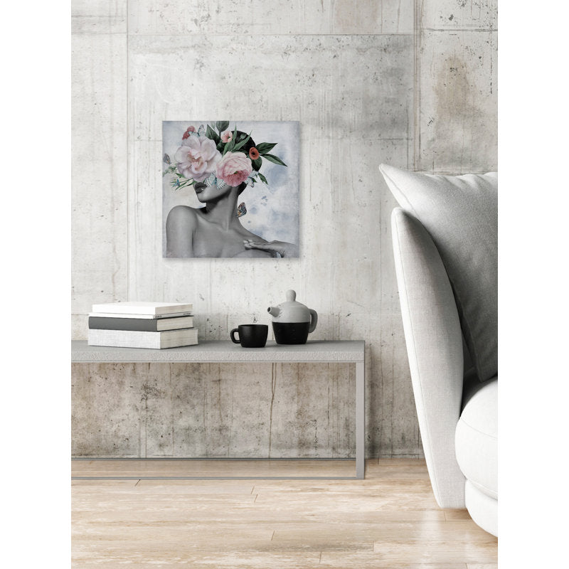 Radiant Floral Elegance: Captivating Oil Painting of Beauty and Nature