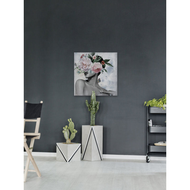 Radiant Floral Elegance: Captivating Oil Painting of Beauty and Nature