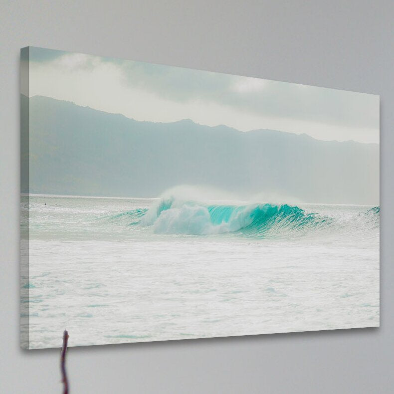 Serene Turquoise Wave Oil Painting