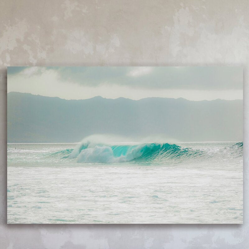 Serene Turquoise Wave Oil Painting