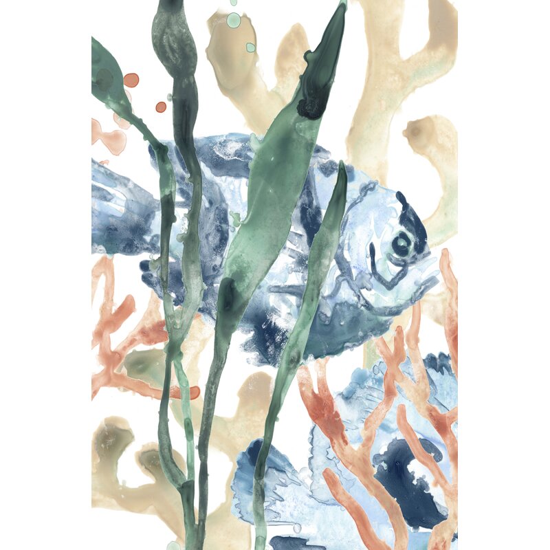 Beautiful Underwater Scene with Fish and Kelp Oil Painting