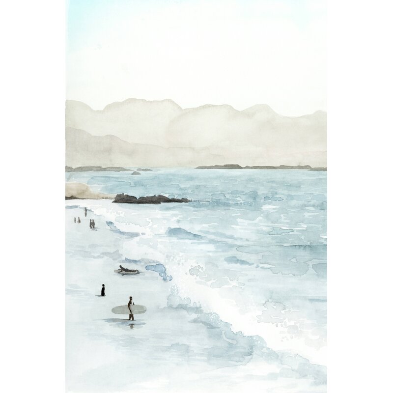 Grace Popp Ocean Waves Oil Painting - Serene Surf Art for Coastal Home Decor