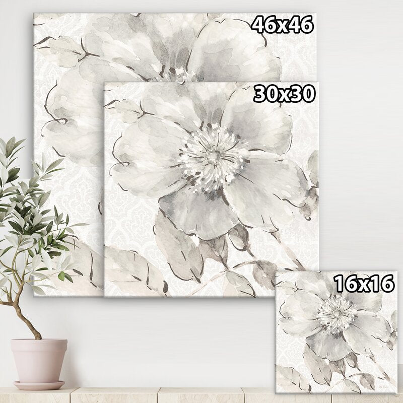 Elegant Grey Peonies Oil Painting for Modern Home Decor