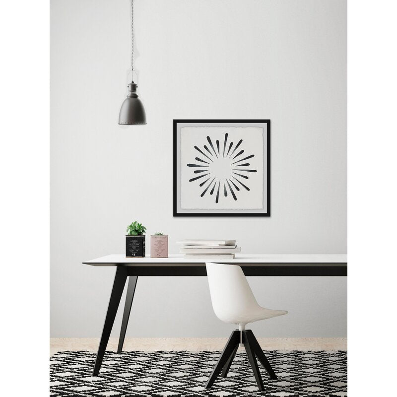 Abstract Ink Splash Art - Modern Black and White Painting for Contemporary Decor