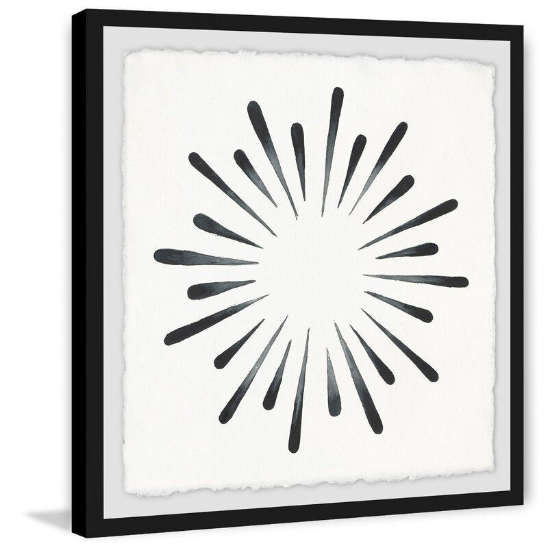 Abstract Ink Splash Art - Modern Black and White Painting for Contemporary Decor