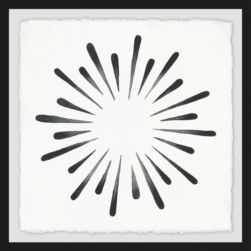 Abstract Ink Splash Art - Modern Black and White Painting for Contemporary Decor