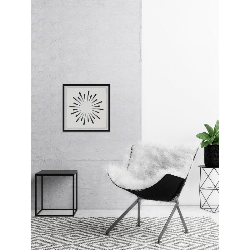 Abstract Ink Splash Art - Modern Black and White Painting for Contemporary Decor