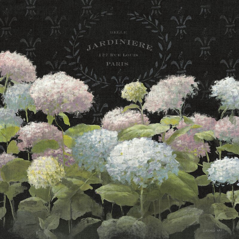 Elegant Floral Oil Painting of Hydrangeas