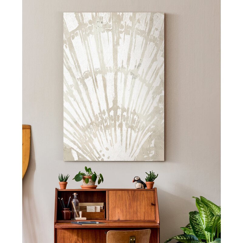 Tropical Linen Art Print - Elegant Wall Decor for Beach-Inspired Interiors