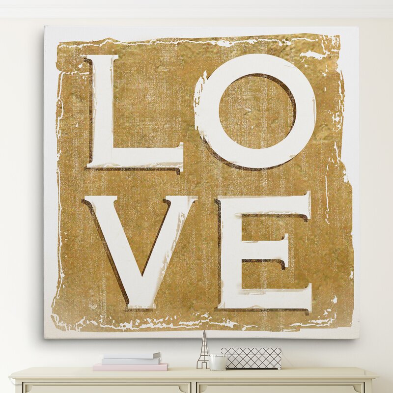 Chic Love Oil Painting for Modern Home Decor - Elegant Wall Art