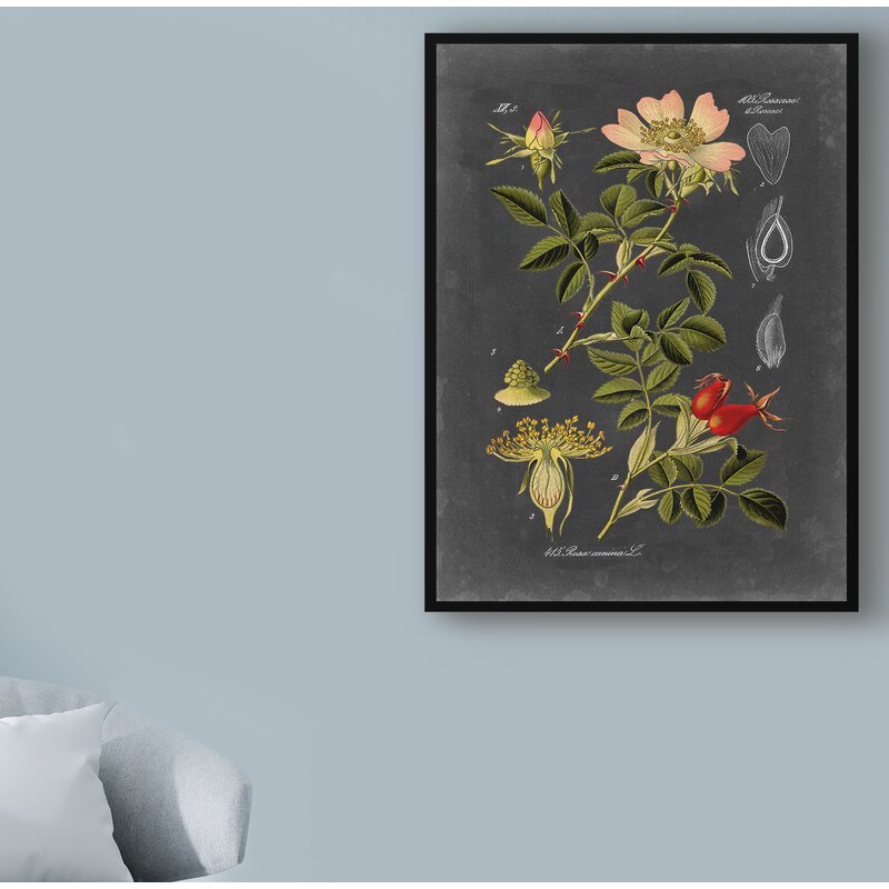 Midnight Botanical Floral Art Print for Elegant Home Decor