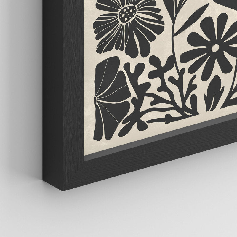 Modern Black and White Botanical Wall Art Set for Stylish Home Decor
