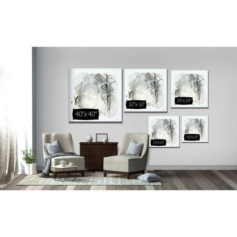 Abstract Monochrome Painting for Modern Home Decor and Artistic Expression