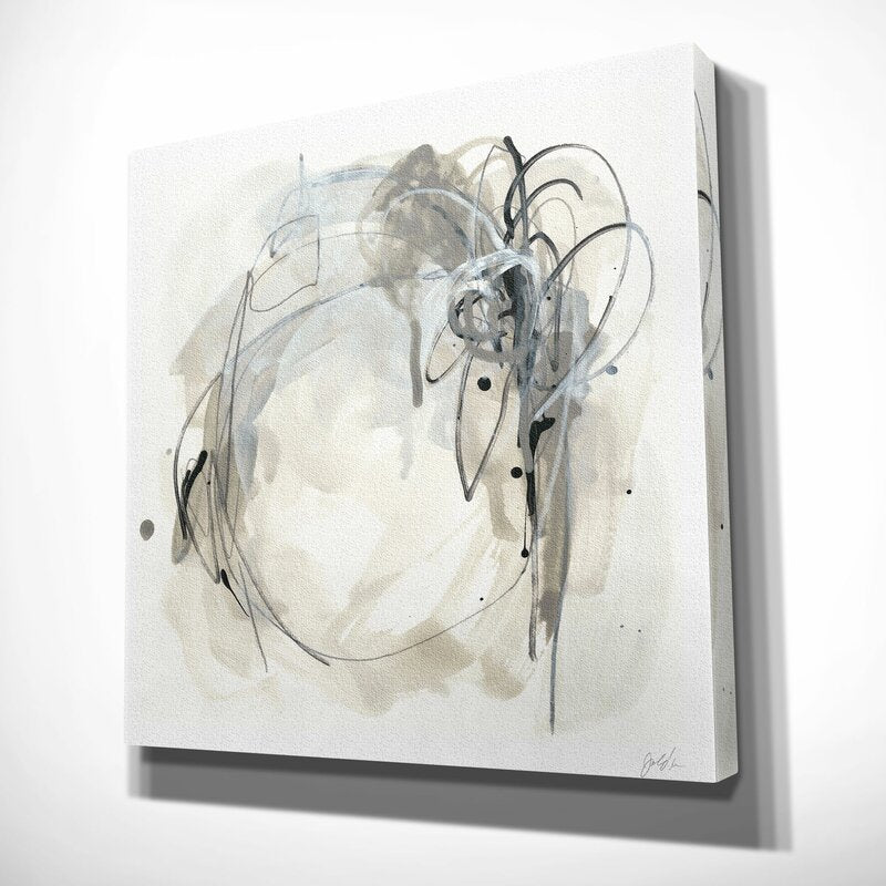 Abstract Monochrome Painting for Modern Home Decor and Artistic Expression