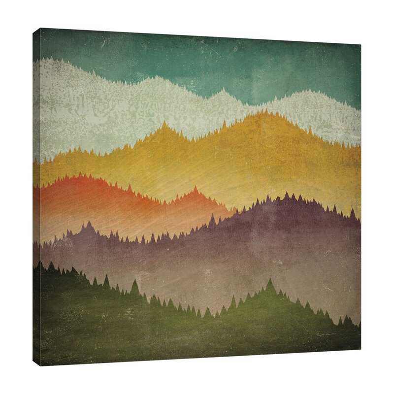 Serene Mountain Landscape Oil Painting for Modern Home Decor