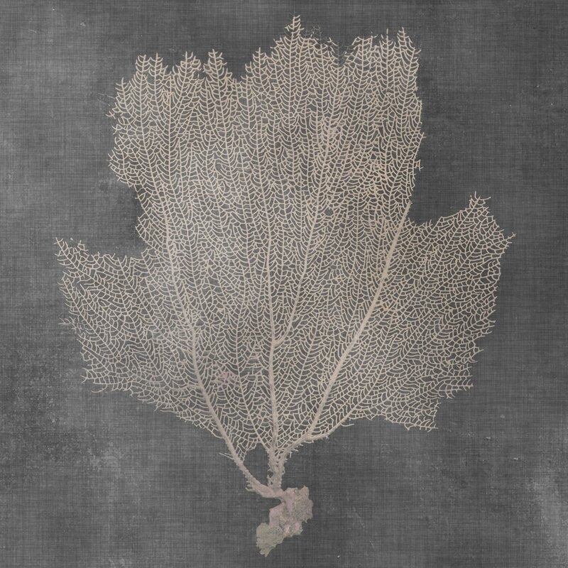 Elegant Sea Fan Oil Painting for Coastal Home Decor