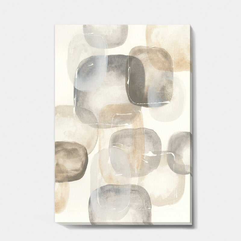 Abstract Grey Stones Art Print – Modern Wall Decor for Contemporary Spaces