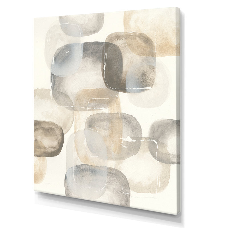 Abstract Grey Stones Art Print – Modern Wall Decor for Contemporary Spaces