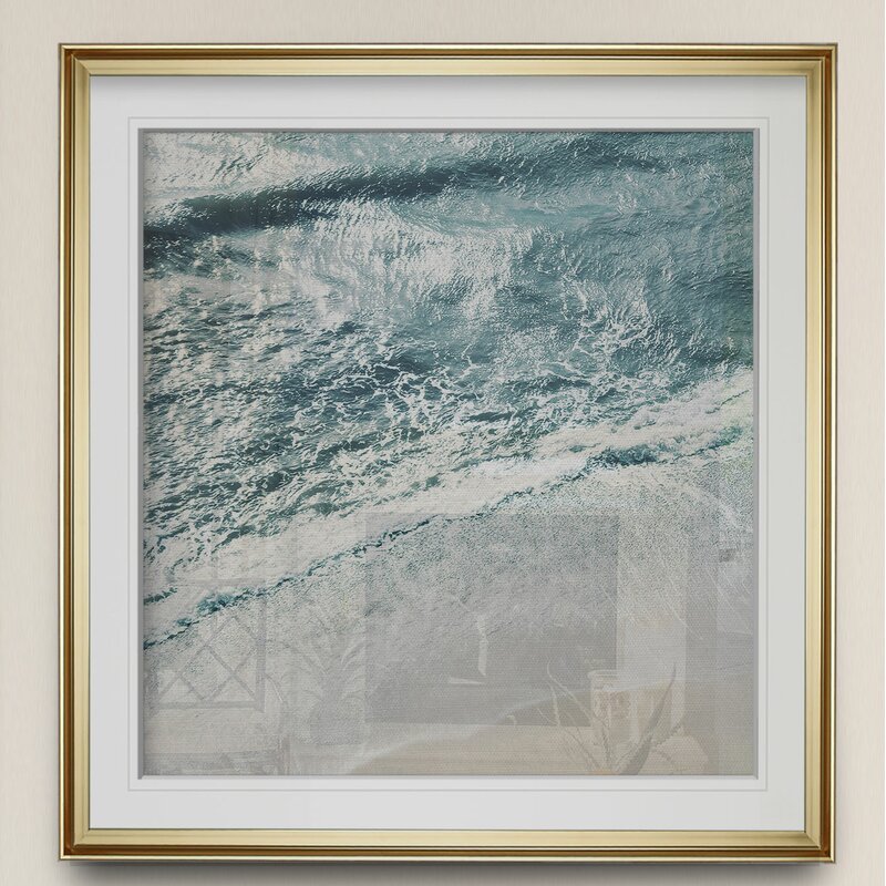 Serene Coastal Waves: Captivating Oil Painting of Ocean Tranquility