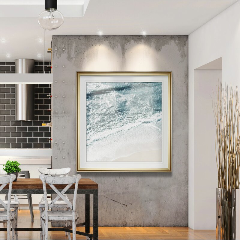 Serene Coastal Waves: Captivating Oil Painting of Ocean Tranquility