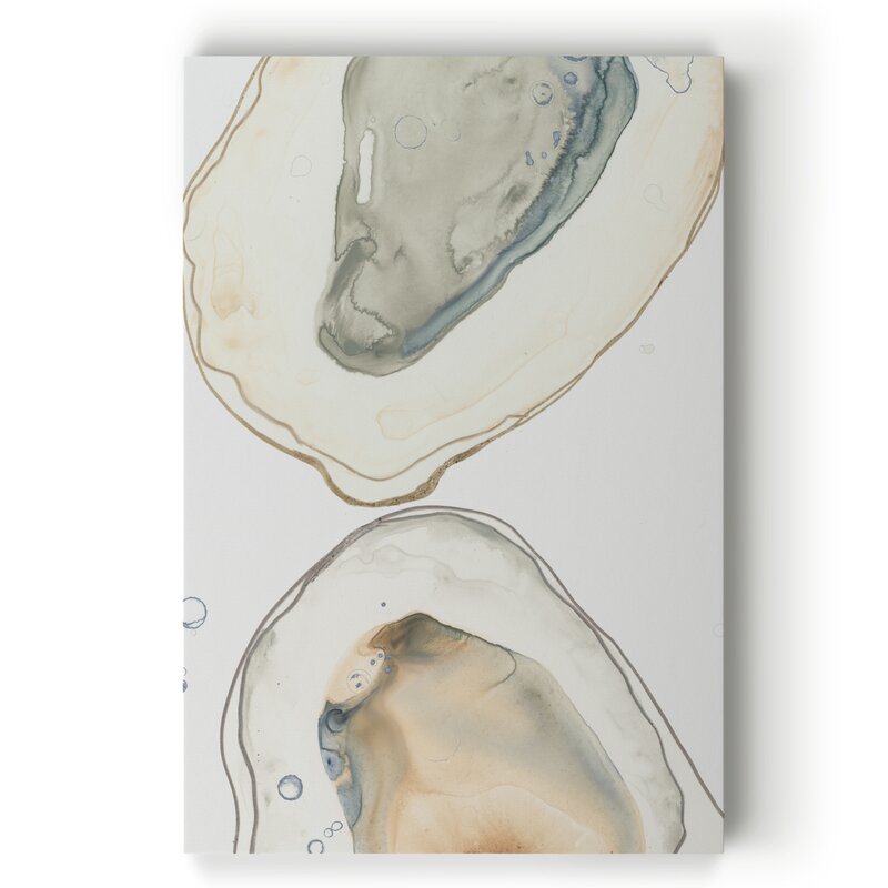Elegant Ocean-Inspired Abstract Oil Painting for Coastal Home Decor