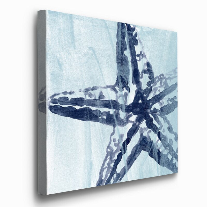Abstract Starfish Oil Painting for Coastal Home Décor