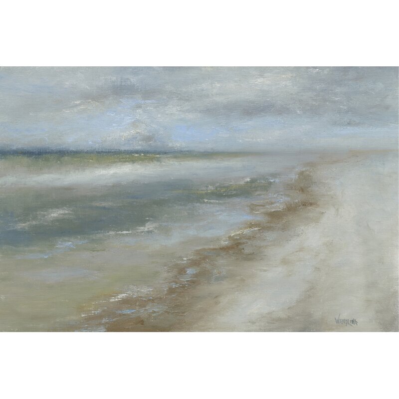Serene Coastal Landscape Oil Painting