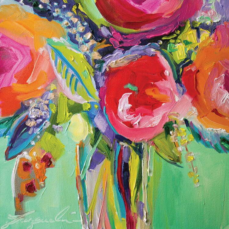 Vibrant Floral Ode to Summer Oil Painting