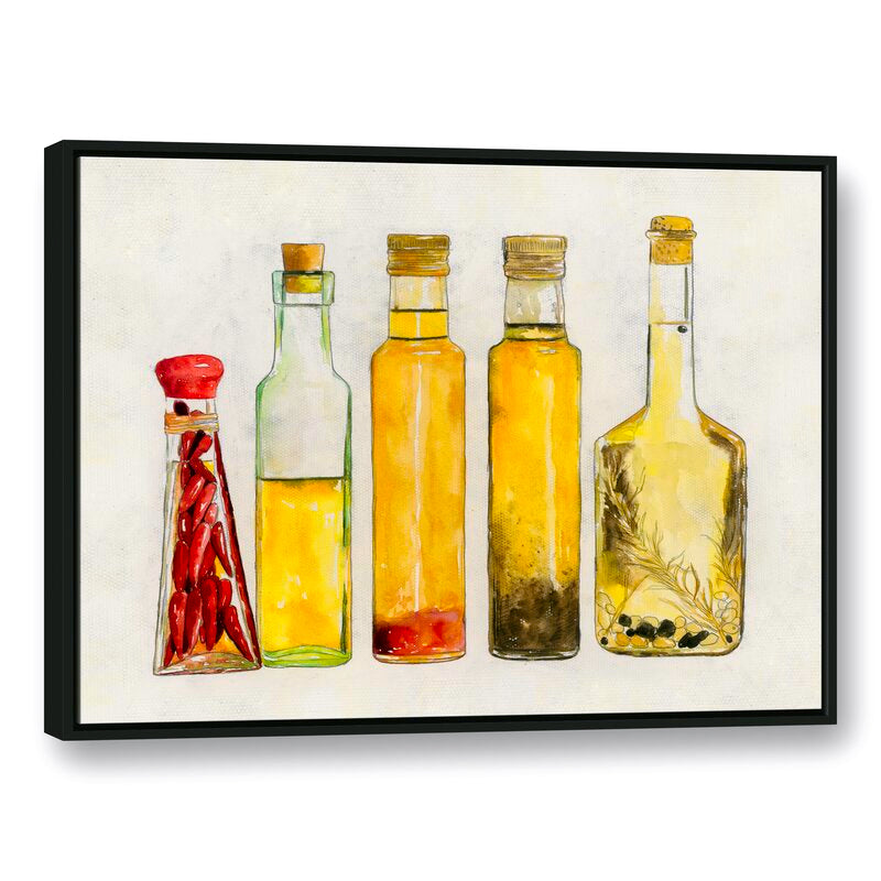 Vibrant Collection of Olive Oil Bottles in Artistic Still Life
