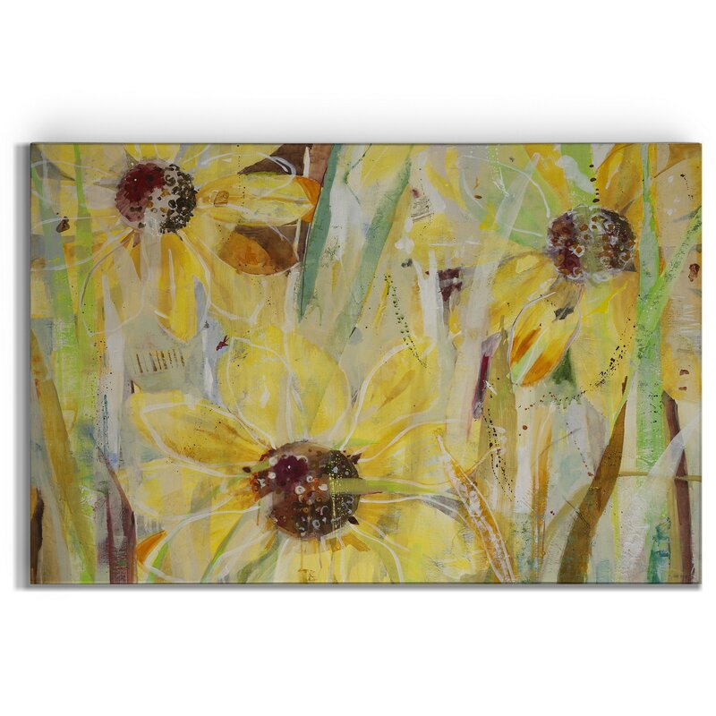 Vibrant Sunflower Fields: Captivating Yellow Oil Painting for Home Decor