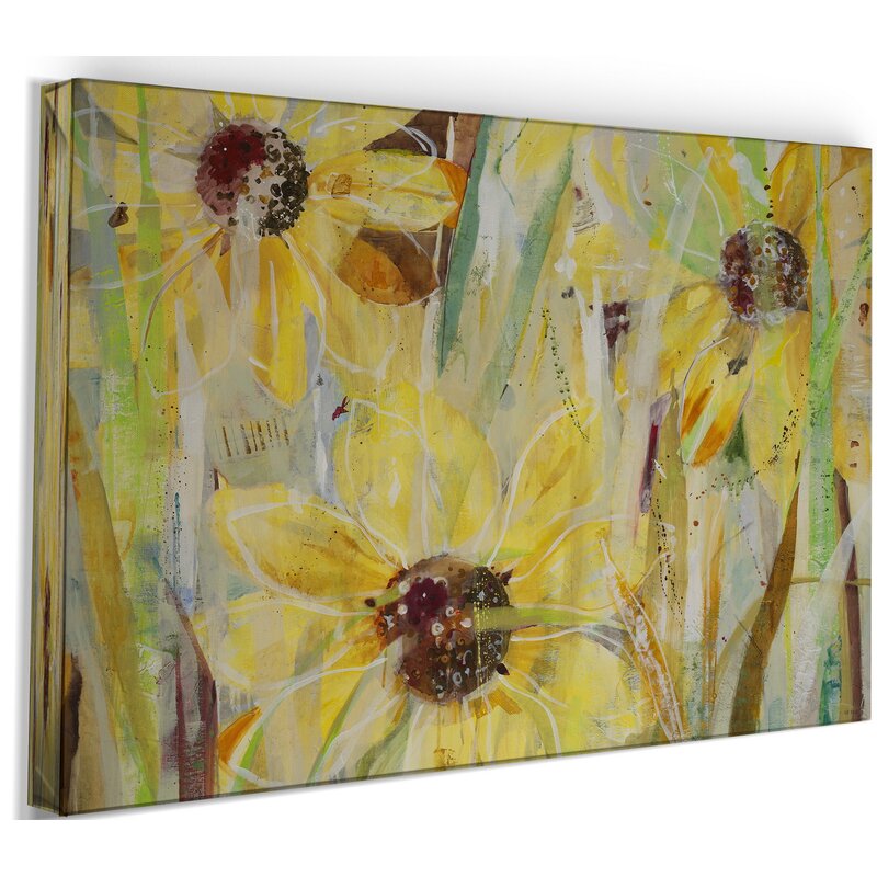 Vibrant Sunflower Fields: Captivating Yellow Oil Painting for Home Decor