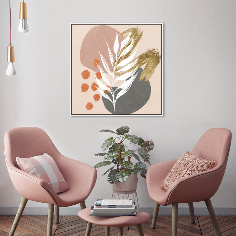 Serene Floral Abstract Oil Painting for Modern Home Decor