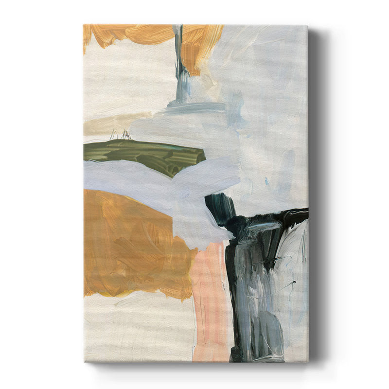 Abstract Oil Painting with Soft Palette and Bold Brushstrokes for Modern Decor