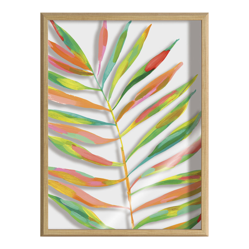 Vibrant Tropical Leaf Oil Painting for Modern Home Decor
