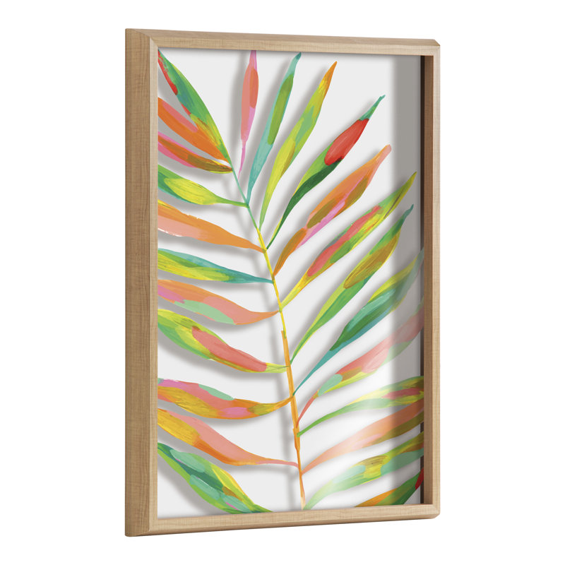 Vibrant Tropical Leaf Oil Painting for Modern Home Decor