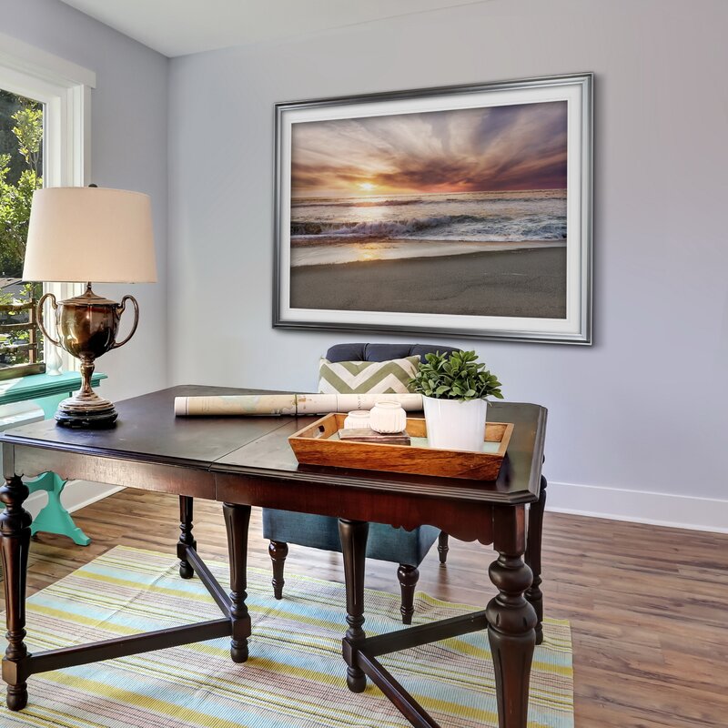 Serene Point Reyes Beach Sunset: Captivating Coastal Oil Painting