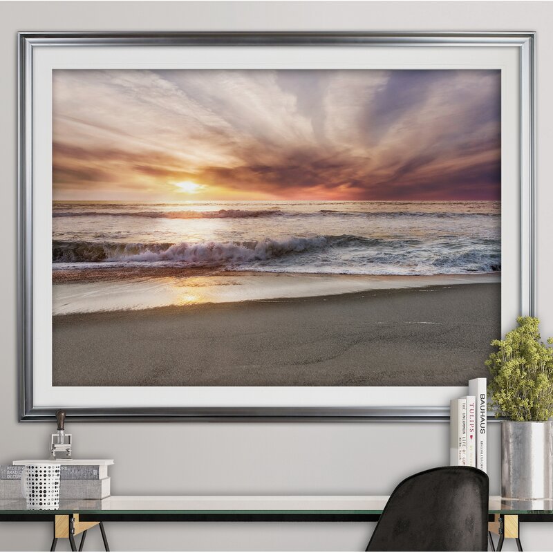 Serene Point Reyes Beach Sunset: Captivating Coastal Oil Painting