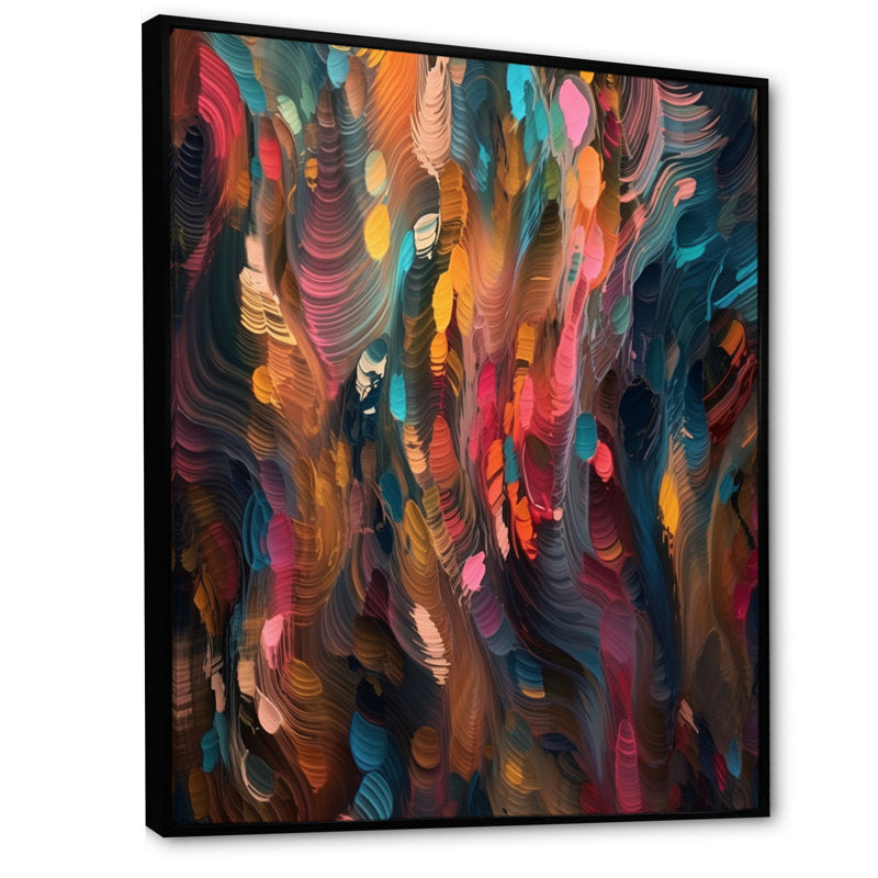 Vibrant Energy Abstract Oil Painting for Modern Home Decor