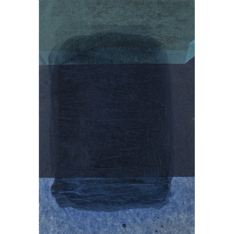 Abstract Blue Tones Oil Painting Inspired
