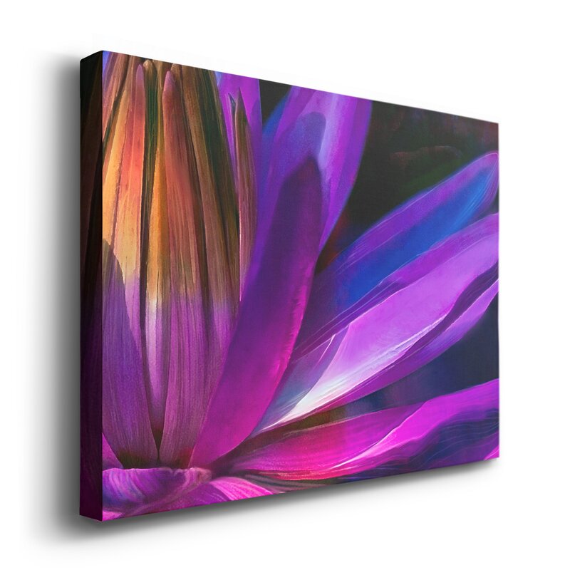 Vibrant Floral Elegance: Stunning Oil Painting of Colorful Petals