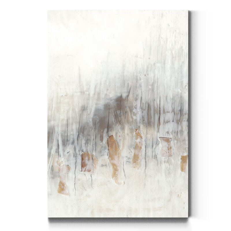 Serene Seaglass Abstract Oil Painting for Modern Home Decor