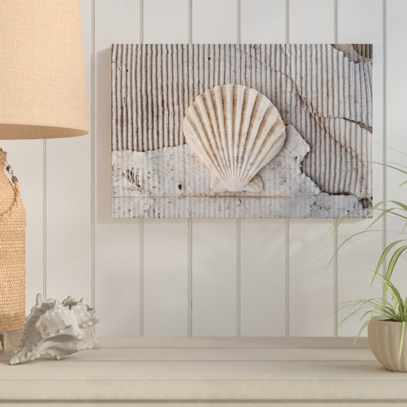 Coastal Elegance: Stunning Oil Painting of Seashells on Textured Background