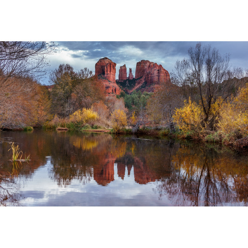 Stunning Sedona Arizona Landscape with Reflections in Tranquil Waters