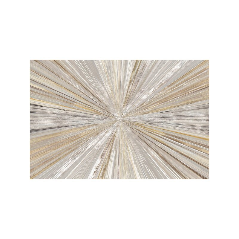 Elegant Abstract Oil Painting with Radiant Light and Texture