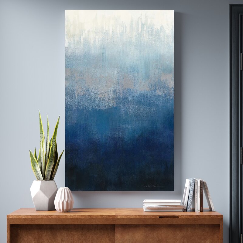 Serene Ocean Horizon Oil Painting
