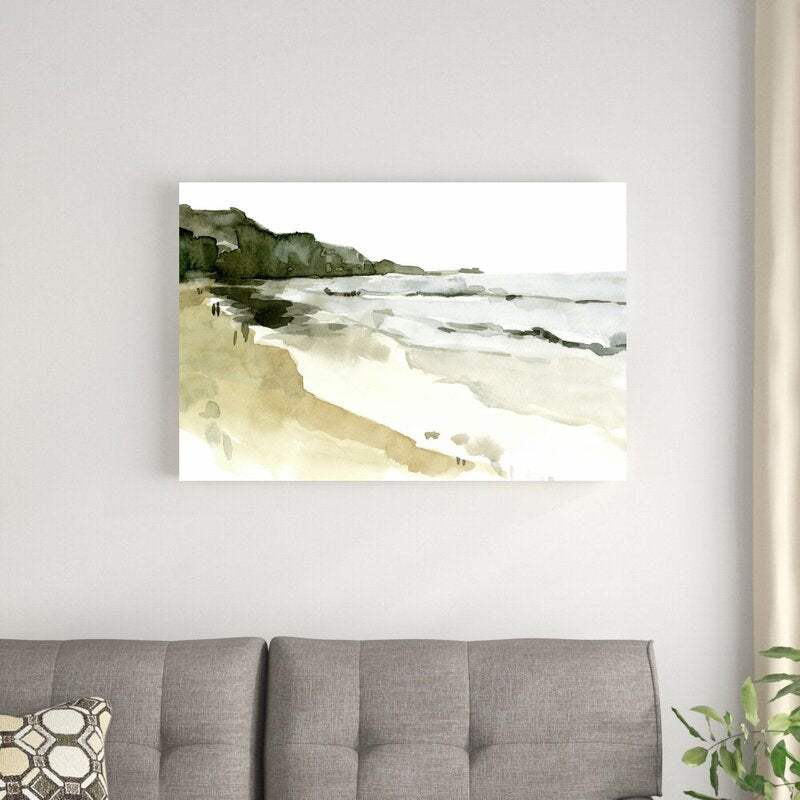 Tranquil Coastal Landscape Oil Painting