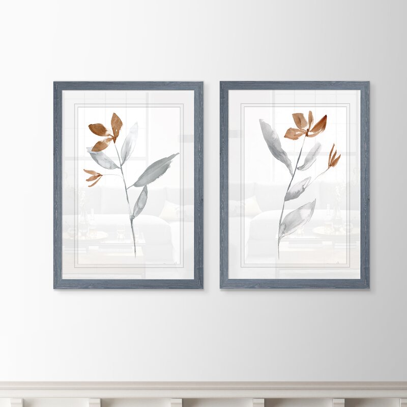 Elegant Floral Duo Oil Painting Set