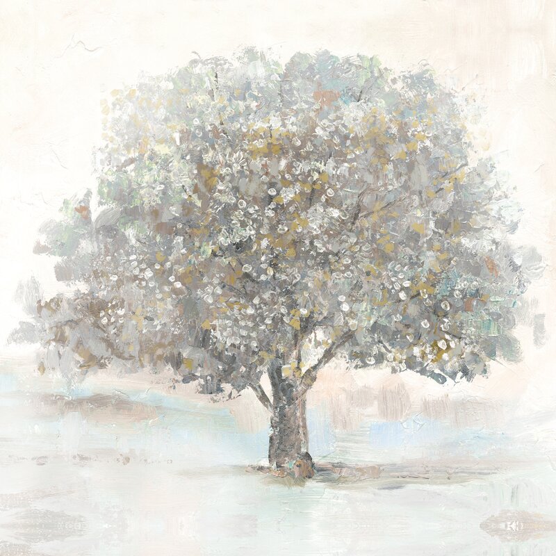 Serene Tree Oil Painting for Modern Home Décor