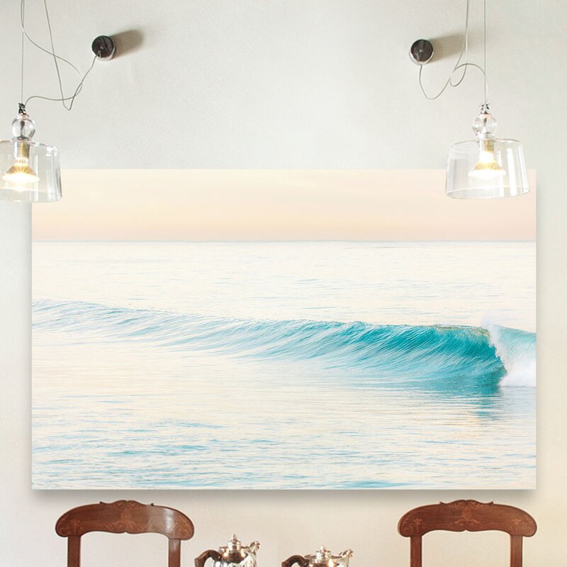 Tranquil Waves: Serene Coastal Oil Painting for Ocean Lovers