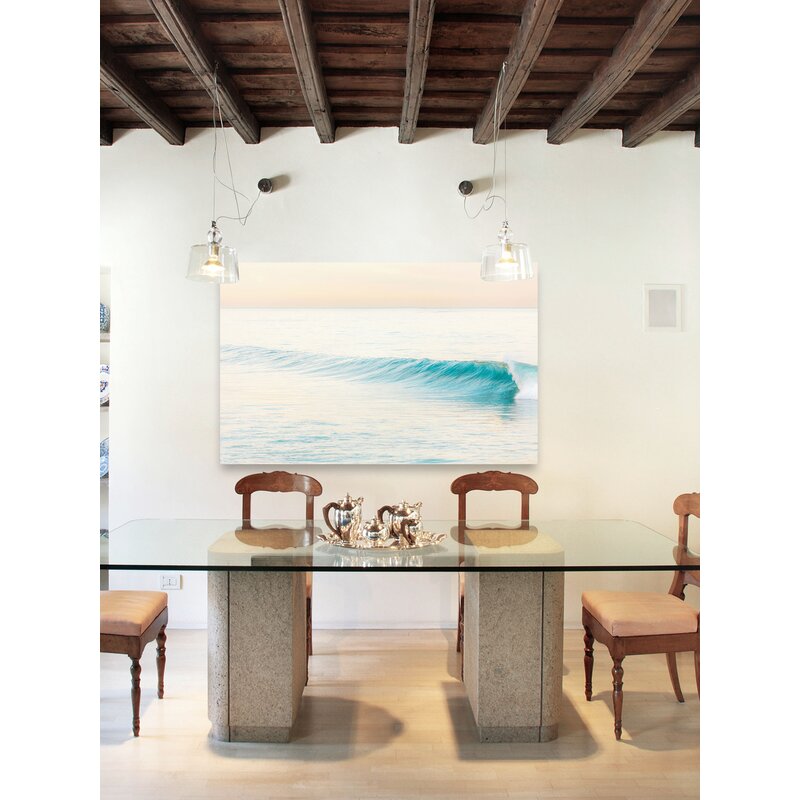 Tranquil Waves: Serene Coastal Oil Painting for Ocean Lovers
